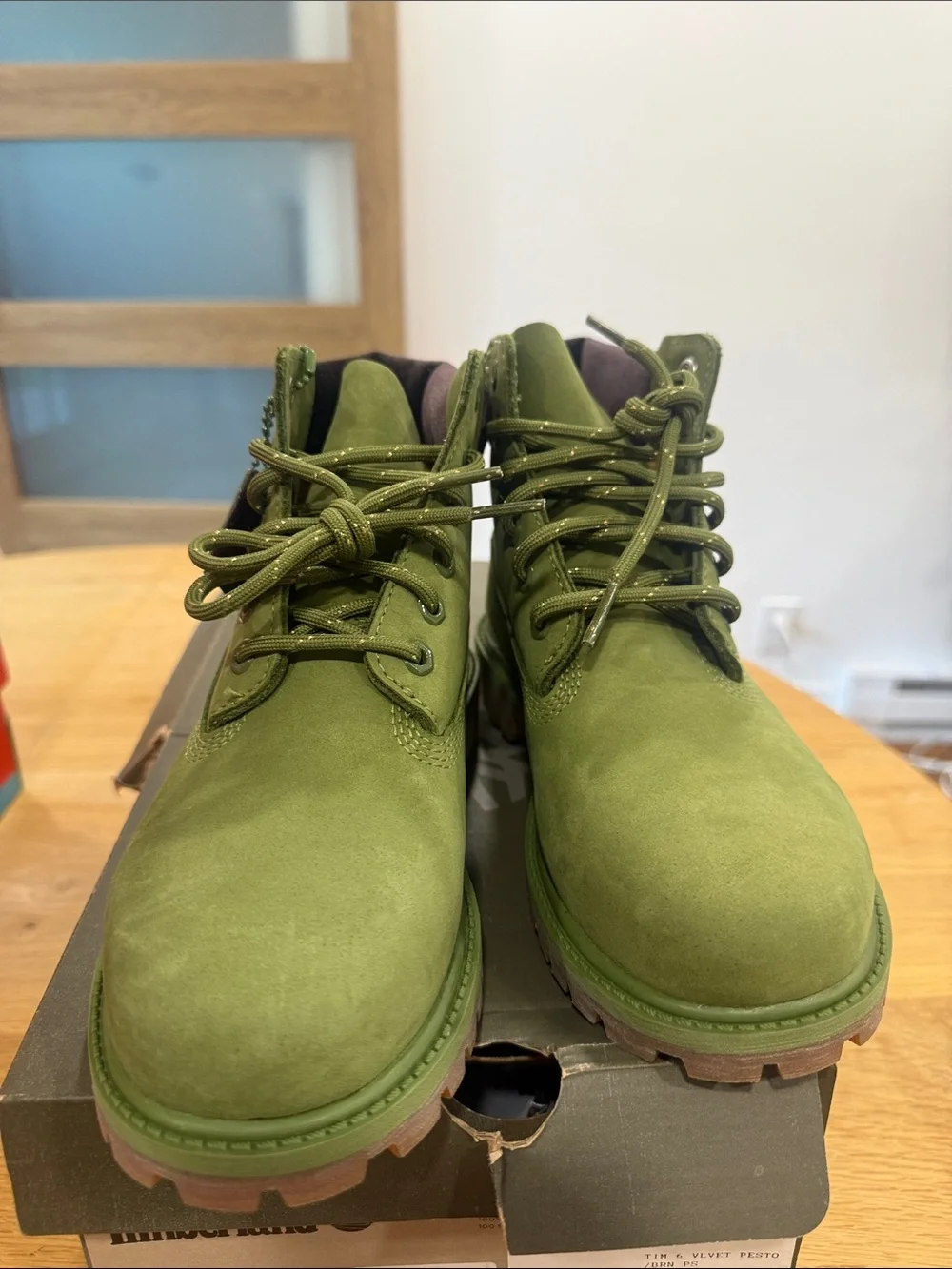 Timberland Kids Green Lace-Up Waterproof Boots
